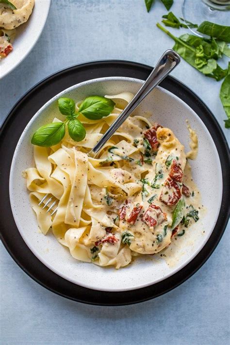 Remove chicken and set aside on a plate. Creamy Tuscan Chicken With Spinach and Sun-Dried Tomatoes ...