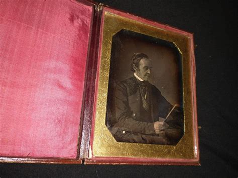 1850s Half Plate Daguerreotype Of Distinguished Man With Glasses