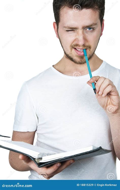 Young Student Taking Notes Stock Image Image Of Back 18815329