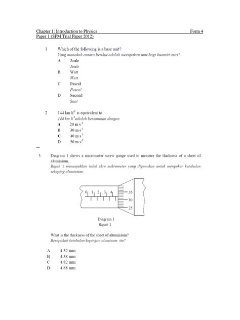 Definition definition temperature the measure of degree of hotness of an object. Physics Form 4 Chapter 1 Exercise