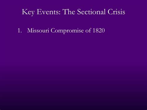 Ppt A Union In Peril The Sectional Crisis Of The Early Nineteenth