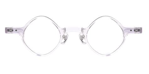 Borderline Round White Frames Glasses Abbe Glasses