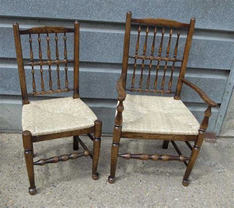 Shop for solid oak kitchen chairs online at target. Pair Oak Spindleback Kitchen Chairs Country Farmhouse