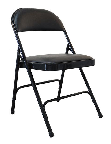 Shop for black folding chairs online at target. GRAINGER APPROVED Black Steel Padded Folding Chair with ...