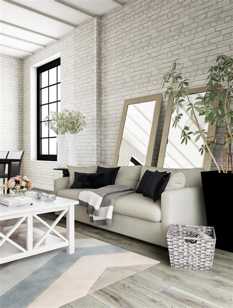 Spark A Design Revolution In Your Living Room With Brick Patterned