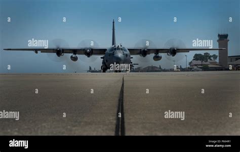 A Us Air Force Ac 130u Spooky Prepares For Takeoff During Emerald