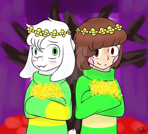 Chara And Asriel By Thedreemurrchild709 On Deviantart