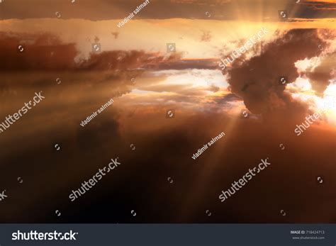 Sunset Sunrise Clouds Light Rays Other Stock Photo 718424713 Shutterstock
