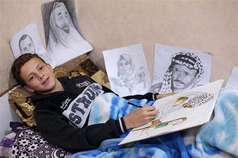 13 year old gaza artist shot by israeli soldiers while calling for our