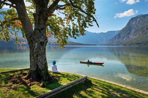 Lake Bohinj In Slovenia Gorenjska Slovenian Alps