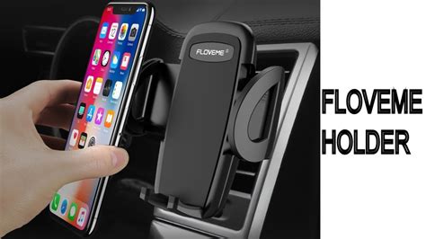 Floveme One Click Release Car Phone Holder Universal Air Vent Mount Car