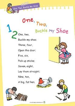 Zamel the camel has five humps. Nursery Rhyme Activities : One Two Buckle My Shoe ...