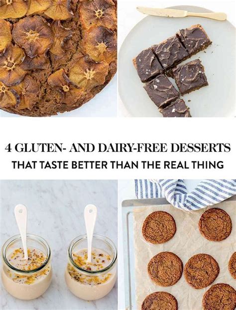 Whether you're lactose intolerant (condolences) and can't handle the bellyache, or just trying to reduce your environmental impact. 4 Gluten- and Dairy-Free Desserts That Taste Better Than the Real Thing | Free desserts, Dairy ...