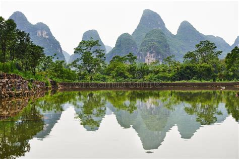 Guilin Karst Mountains Landscape Stock Image Image 32407611