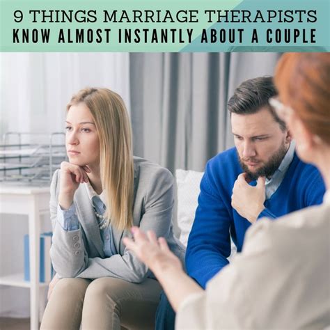 9 Things Marriage Therapists Know Almost Instantly About A Couple Huffpost Life