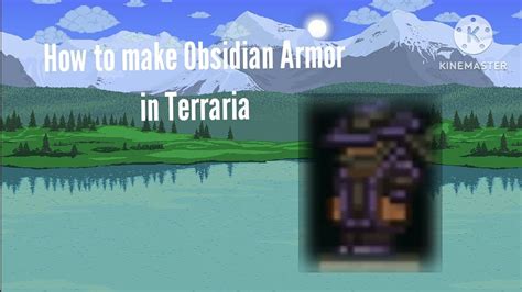 How To Craft Obsidian Armor In Terraria Youtube