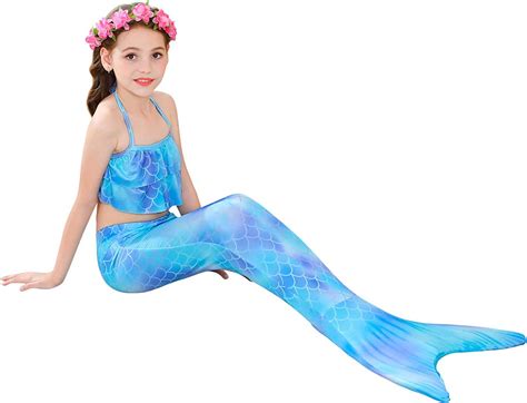 Fzyy196120 Kids Mermaid Bathing Suit Lora Rossie Mermaid Tails