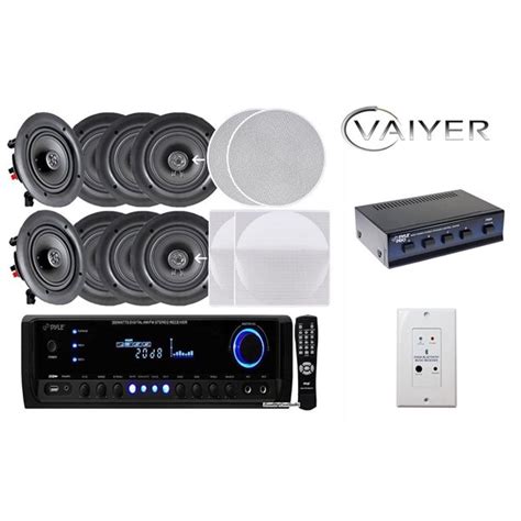 See more ideas about ceiling speakers, dab radio, bluetooth audio. New Vaiyerkits Home Theater System, (8) 150W 5.25" In-Wall ...