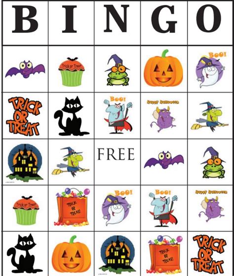 14 Sets Of Free Printable Halloween Bingo Cards