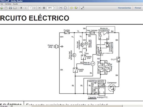 Diagrama Electrico De Refrigeradora Lg Modelo Gr24w11cpf Yoreparo