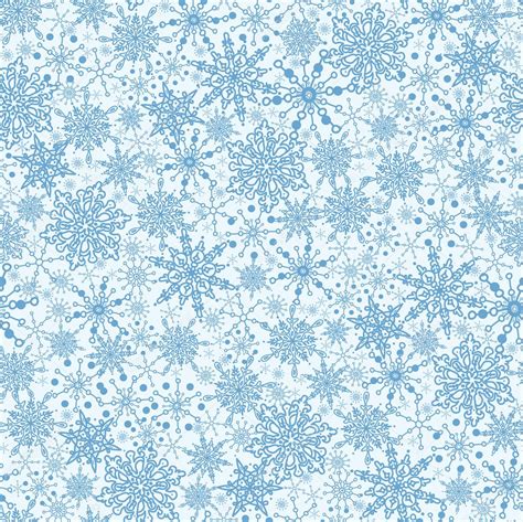 Snowflake Texture Seamless Pattern Background Stock Vector Image By