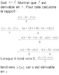 Fonction dérivée Cours maths 1ère Tout savoir sur fonction dérivée