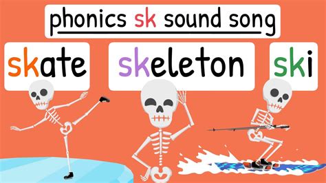 Sk Consonant Blend Phonics Song Silly School Education