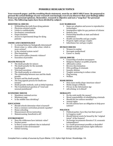 Health Research Topics For High School Students 244 Health Research