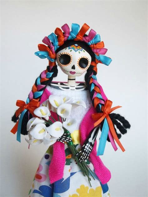 Catrina Doll Inspired Mazahua Paper Mache Catrina By Lacasaroja 40