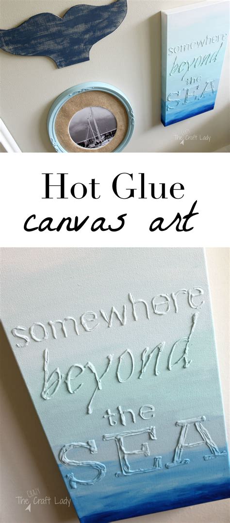 Hot Glue Canvas Art The Crazy Craft Lady