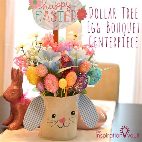 Dollar Tree Egg Bouquet Centerpiece Easter Decorations Dollar Store