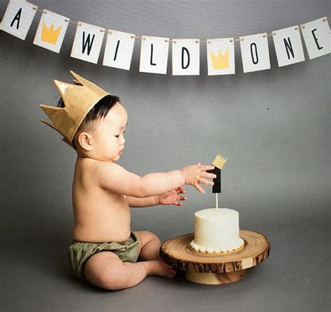 There are a lot of party ideas out there, but for me it was important to keep it low cost and easy, but look like the opposite if possible. Where the Wild Things Are First Birthday Banner, Sign, 1st ...