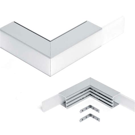 Kit Perfil Aluminio Teito Para Tiras Led Metro Ledbox