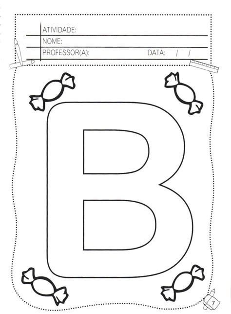 18 Desenhos Da Letra B Para Colorir E Imprimir Online Cursos Gratuitos