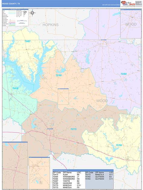 Culberson County Tx Wall Map Color Cast Style By Marketmaps 816