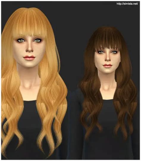 Simista Ela Sims Hairstyle 20 Retextured Sims 4 Hairs