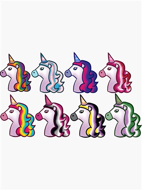 LGBTQ Unicorns Sticker Pack Sticker For Sale By You Are Valid Redbubble