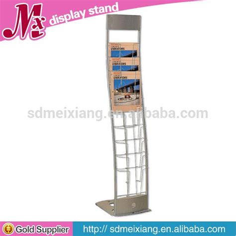 Mx Mb009 Free Standing Newspaper Display Rack Tabloid Newspaper