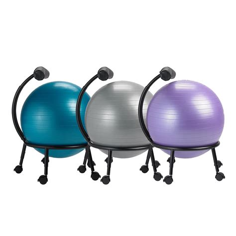 Yoga ball chairs can be used as yoga balls too allowing you for a mini workout session without you having to leave your desk. Gaiam Adjustable Custom-Fit Balance Ball Chair, Stability ...