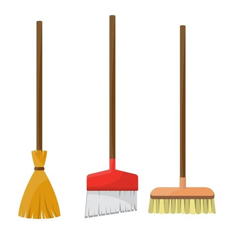 Set Of Three Brooms Brooms Printable Pictures Building Icon