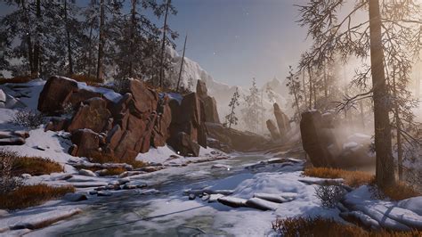 Snow Forest In Environments Ue Marketplace