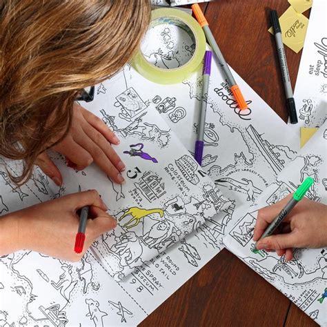 25 beautiful coloring for kids. Geschenkpapier mit Weltkarte zum Ausmalen von eat sleep ...
