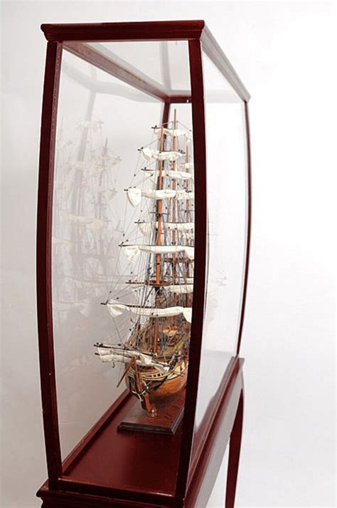 Hardwood Display Case Cabinet For Tall Ships Sailing Ships Etsy