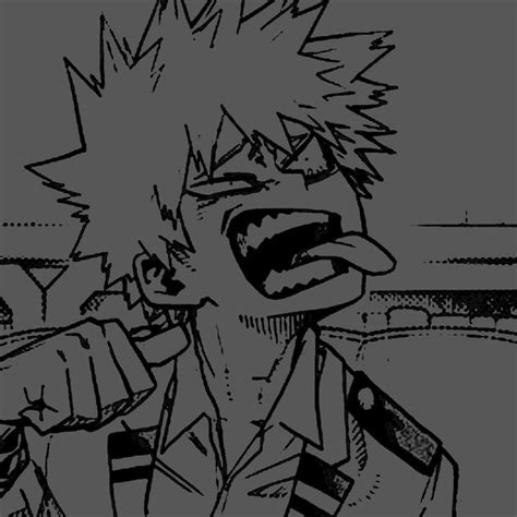 Icon Bakugo Manga Black And White E2