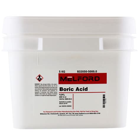 B32050 50000 Boric Acid 5 Kilograms