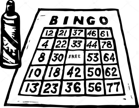 Illustration De La Carte Et Du Marqueur De Bingo Image Vectorielle Par Ronjoe © Illustration