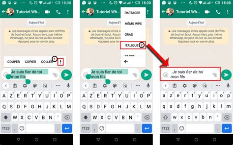 Comment Mettre En Forme Le Texte Dun Message WhatsApp