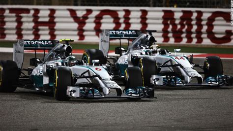 F1 Lewis Hamilton Beats Nico Rosberg In Mercedes 1 2 In Bahrain Cnn