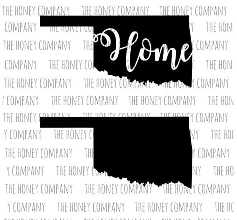 All free files are for personal use only. Oklahoma SVG PNG DXF State Home Outline Instant Download