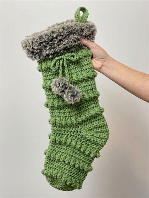 crochet christmas stocking free pattern learn how to make an easy crochet christmas stocking